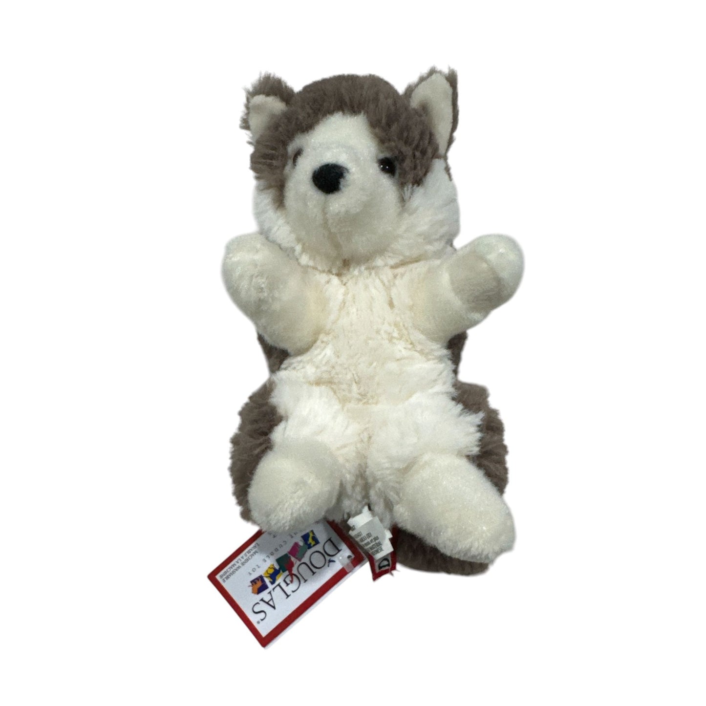 Douglas Cuddle Toy Husky Puppy Plush Stuffed Animal 7” Soft Gray & White