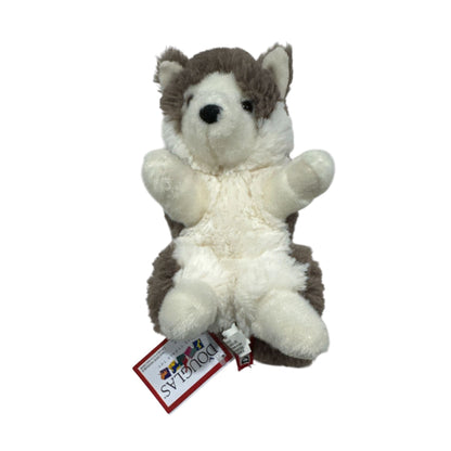 Douglas Cuddle Toy Husky Puppy Plush Stuffed Animal 7” Soft Gray & White