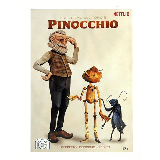 Guillermo Del Toros Pinocchio Limited Edition Action Figures Geppetto Pinocchio & Cricket Netflix Collectible Set 17+