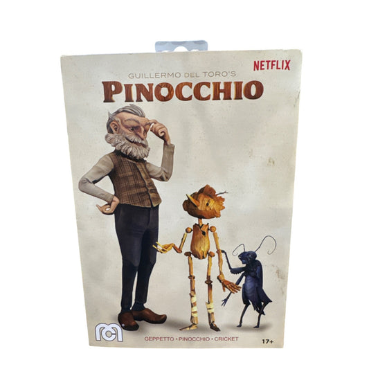 Guillermo Del Toros Pinocchio Limited Edition Action Figures Geppetto Pinocchio & Cricket Netflix Collectible Set 17+