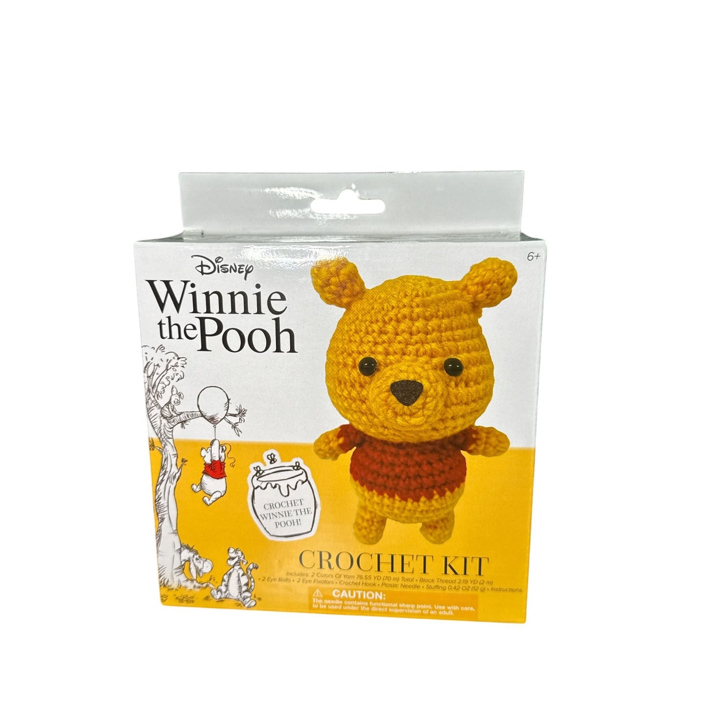 Disney Winnie The Pooh Crochet Kit With Yarn & Instructions For Ages 6+