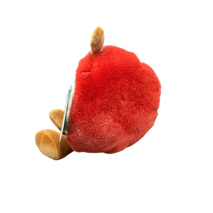 Gigglescape Plush Apple Stuffed Toy For Kids Ages 1+ - Soft Red & White Cuddly Design With Tag