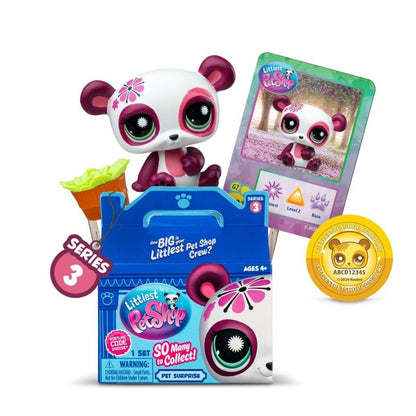 Littlest Pet Shop Series 3 Surprise Boxes - Set Of 2 Collectibles With Virtual Code Ages 4+