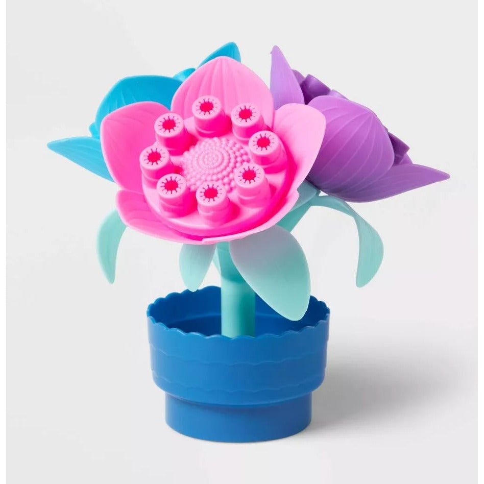 Sun Squad Mini & Flower Bouquet Bubble Makers 2 Oz Kids Outdoor Fun Set