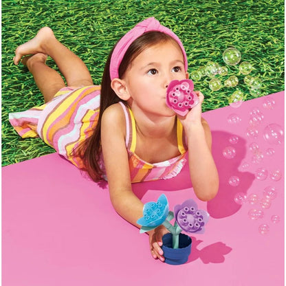 Sun Squad Mini & Flower Bouquet Bubble Makers 2 Oz Kids Outdoor Fun Set