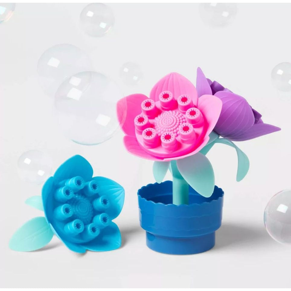 Sun Squad Mini & Flower Bouquet Bubble Makers 2 Oz Kids Outdoor Fun Set