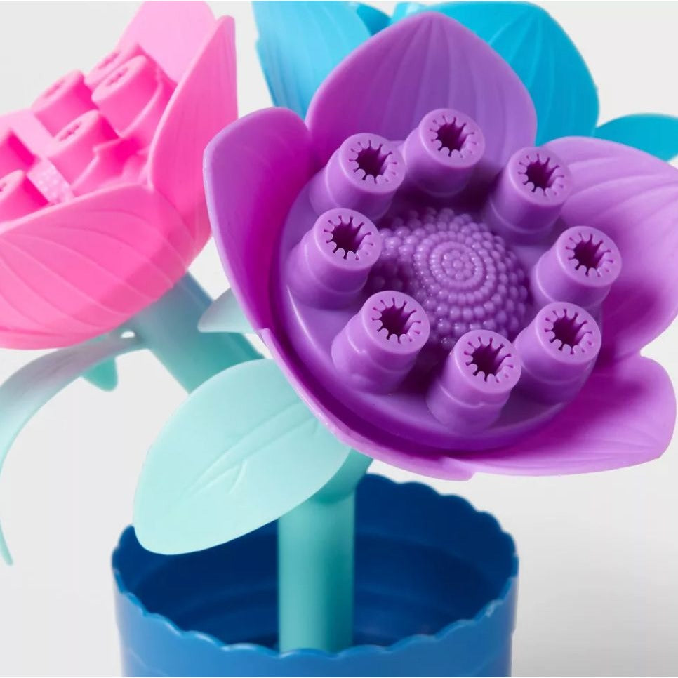 Sun Squad Mini & Flower Bouquet Bubble Makers 2 Oz Kids Outdoor Fun Set