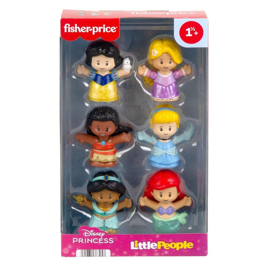 Disney Princess Little People Figurine Set by Fisher-Price, featuring 6 Characters