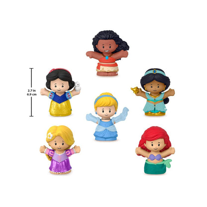 Disney Princess Little People Figurine Set by Fisher-Price, featuring 6 Characters