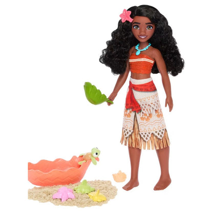 Disney Princess Ocean Friends Moana Doll With Accessories & Moldable Sand Set For Kids Ages 3+