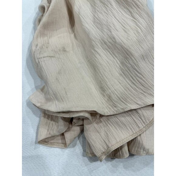 ASOS Edition Beige Maxi Dress With Balloon Sleeves & Smocked Waist 2