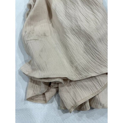 ASOS Edition Beige Maxi Dress With Balloon Sleeves & Smocked Waist 2