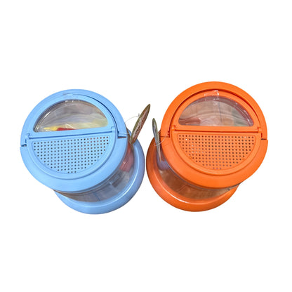 (Set of 2)5-Count Bug Kit With Magnifying Tools & Tweezers In Orange & Blue Carry Cases For Kids Age 3+