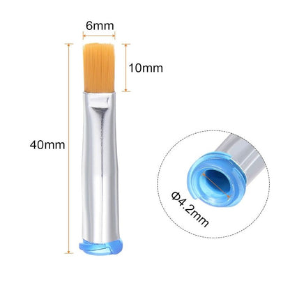 22G Brush Dispensing Tip 6mm Flat Needle Brush Tip 4.2mm Inner Dia for Dispensing Glue, Grease, Liquid