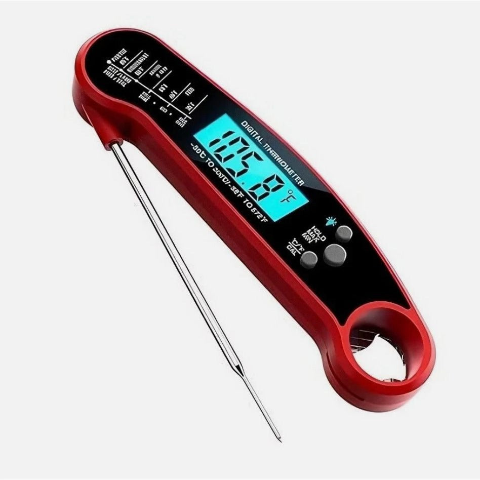 Instant Read Digital Thermometer With Backlit Display By Alpha Grillers