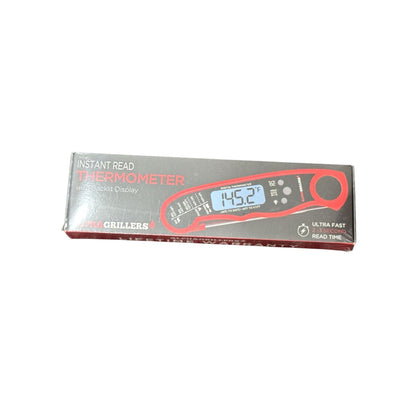 Instant Read Digital Thermometer With Backlit Display By Alpha Grillers