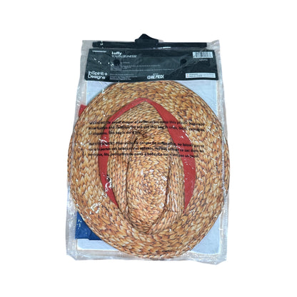 Luffy Youth Costume Netflix One Piece Vest Hat & Shorts Medium Size 7-8 By InSpirit Designs