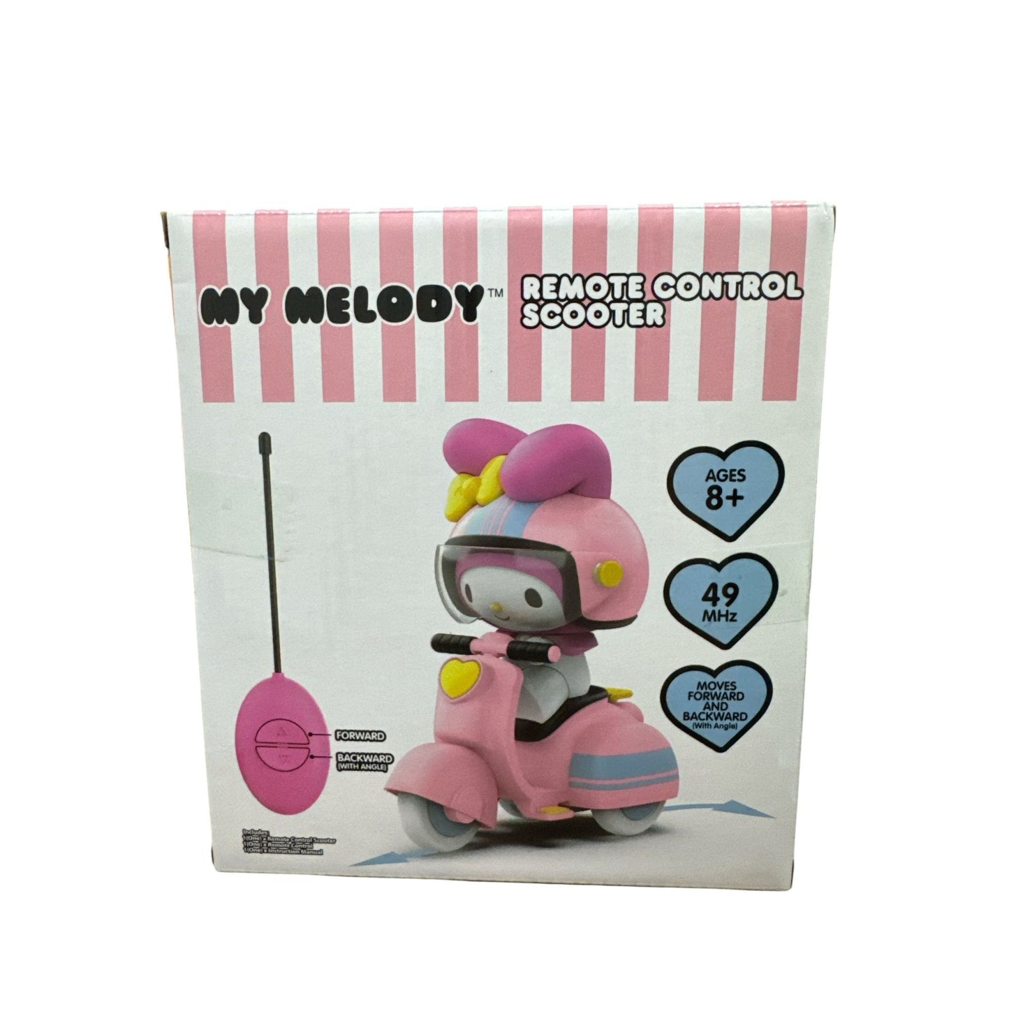 My Melody Remote Control Scooter Toy Ages 8+ Pink 49 MHz Moves Forward & Backward