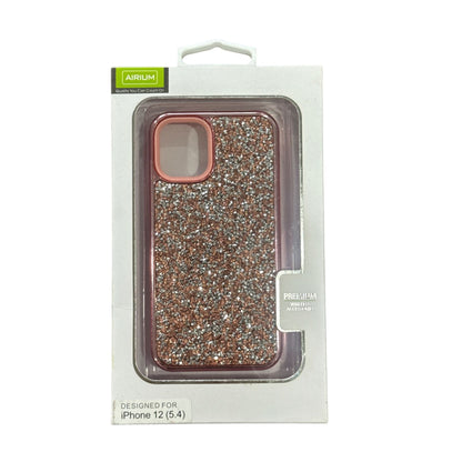Airium Glitter Protective Case For iPhone 12 (5.4") Rose Gold Sparkle Design