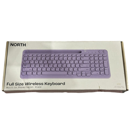 Lavender Desk Bundle: Wireless Keyboard, Headphones, Mouse Pad, Keychain, Charging Cable, Wall Charger & Headphone Stand