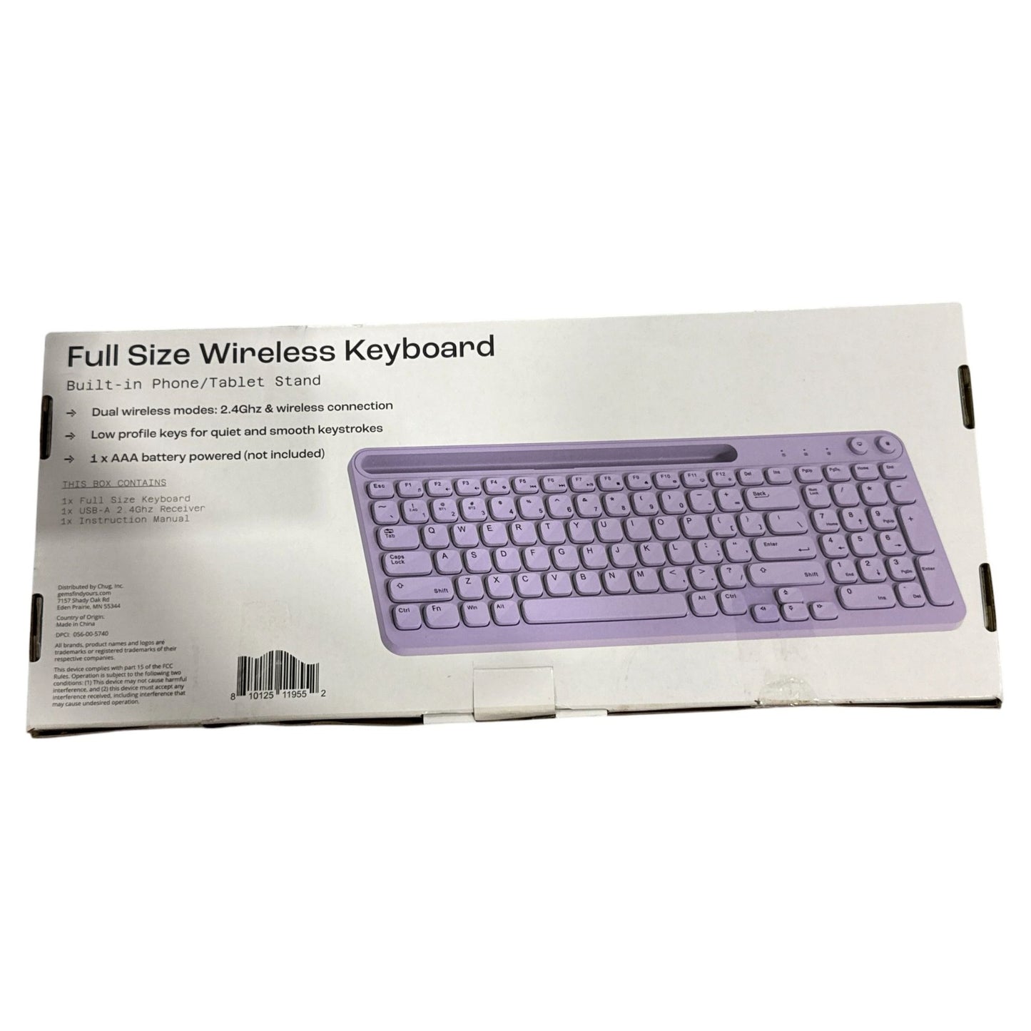 Lavender Desk Bundle: Wireless Keyboard, Headphones, Mouse Pad, Keychain, Charging Cable, Wall Charger & Headphone Stand