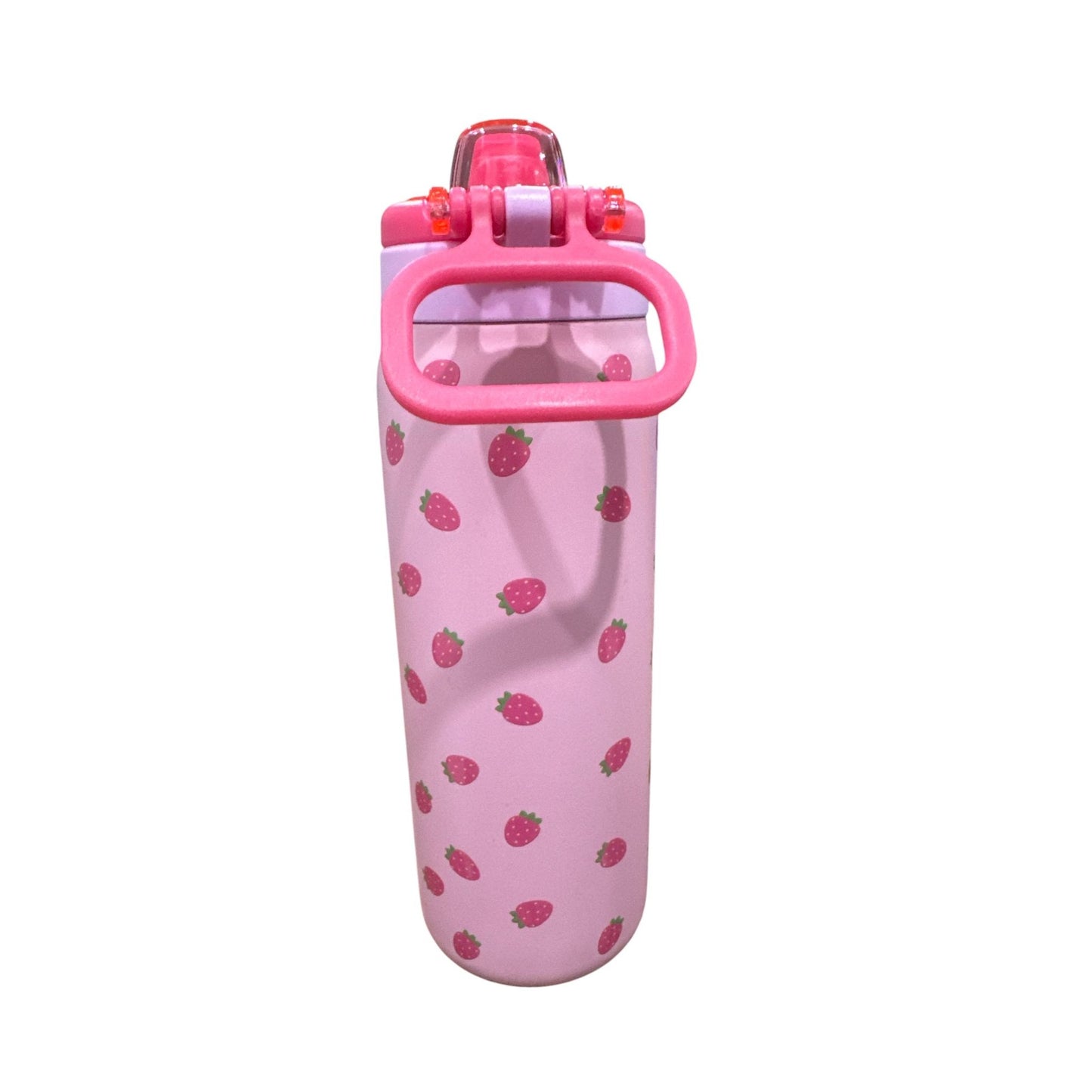 Ello Kids 18 Oz Pink Strawberry BPA-Free Locking Lid Water Bottle