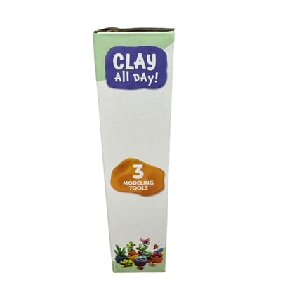 Clay All Day Air-Dry Clay Kit For Kids With 16 Colors & 3 Modeling Tools Ages 6+