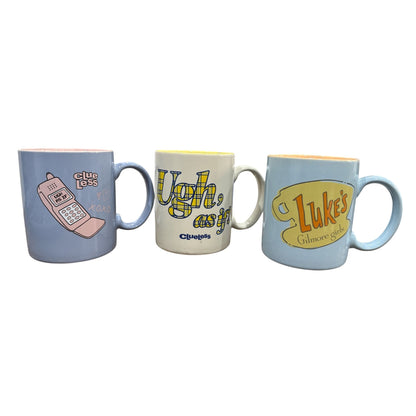 Clueless & Gilmore Girls Ceramic Mugs Set Of 3 - Fun Designs With Iconic Quotes