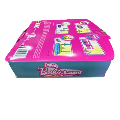 Barbie Mini BarbieLand 4-Pack Doll & Toy Vehicle Set with 4 1.5-inch Dolls & 4 Iconic Toy Vehicles