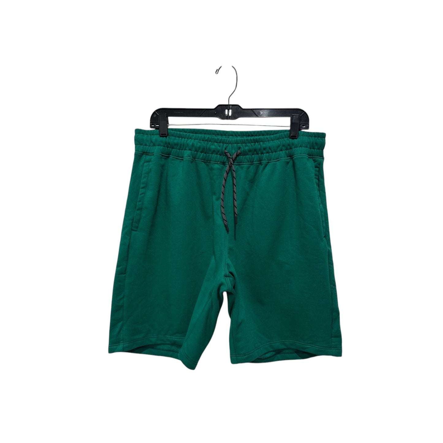 Z By Zella Mens Green Cotton-Blend Drawstring Shorts L