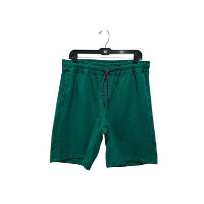 Z By Zella Mens Green Cotton-Blend Drawstring Shorts L