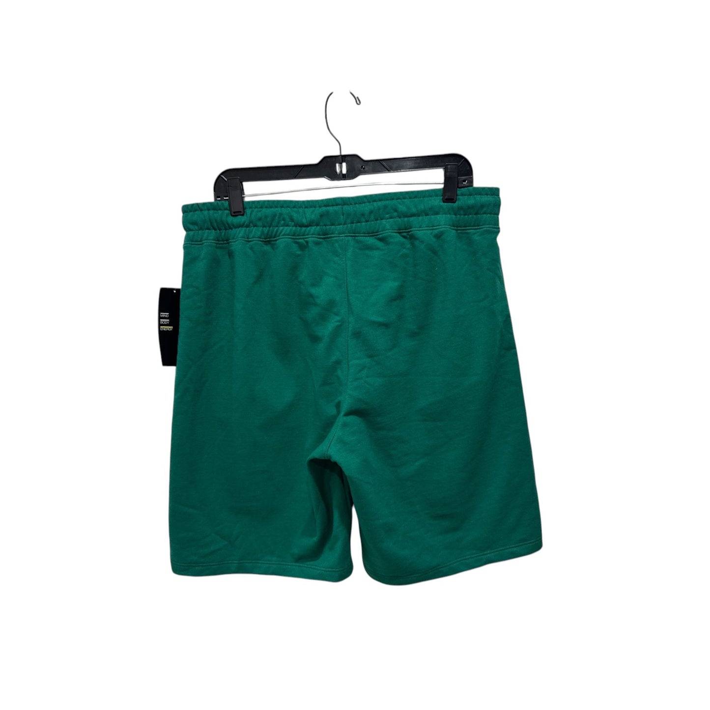 Z By Zella Mens Green Cotton-Blend Drawstring Shorts L