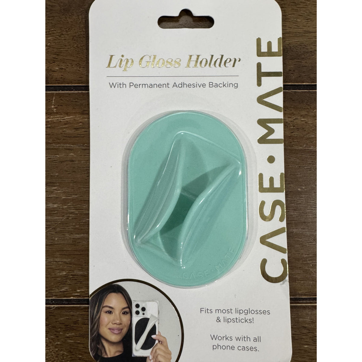 Case-Mate Lip Gloss Holder With Adhesive Backing Fits Most Lipsticks & Glosses Works With All Phone Cases