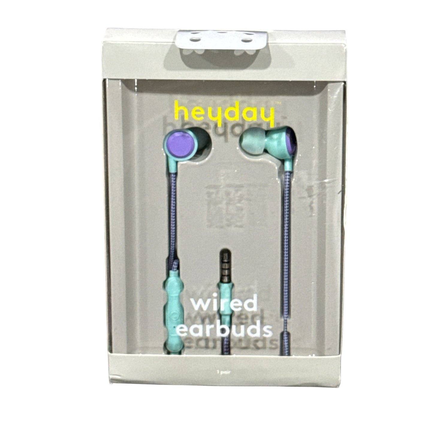 Heyday Tech Accessory Bundle - Wired Headphones, Wireless Keyboard, Earbuds & More - Teal & Purple Colors 10pcs