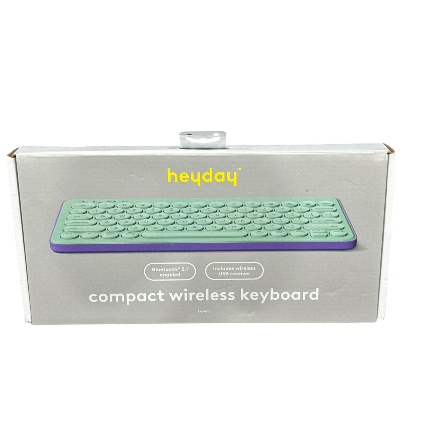 Heyday Tech Accessory Bundle - Wired Headphones, Wireless Keyboard, Earbuds & More - Teal & Purple Colors 10pcs