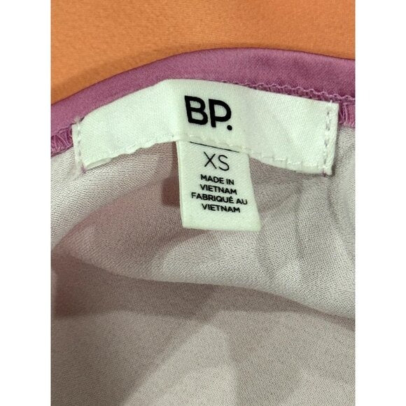 Satin-Feel Pink & Orange Ombré Mini Slip Dress With Spaghetti Straps - BP. XS