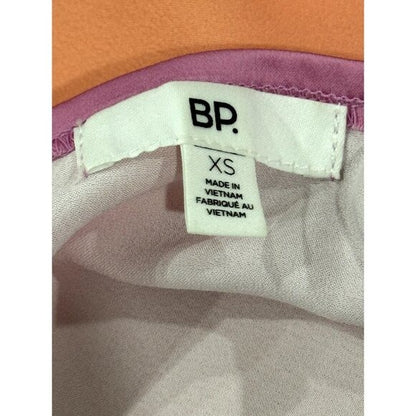 Satin-Feel Pink & Orange Ombré Mini Slip Dress With Spaghetti Straps - BP. XS