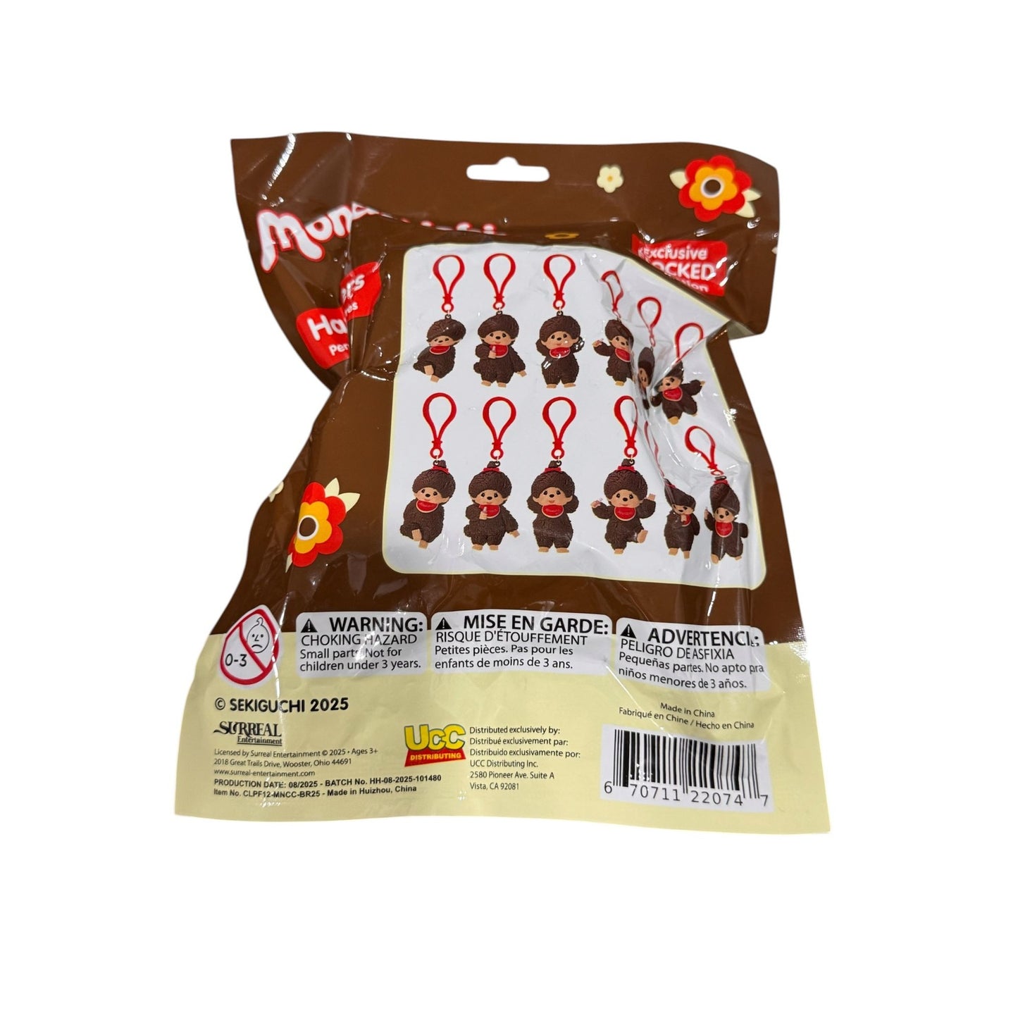 Monchhichi Exclusive Collectible Hangers Keychain Set Licensed By Sekiguchi 2025 For Ages 3+