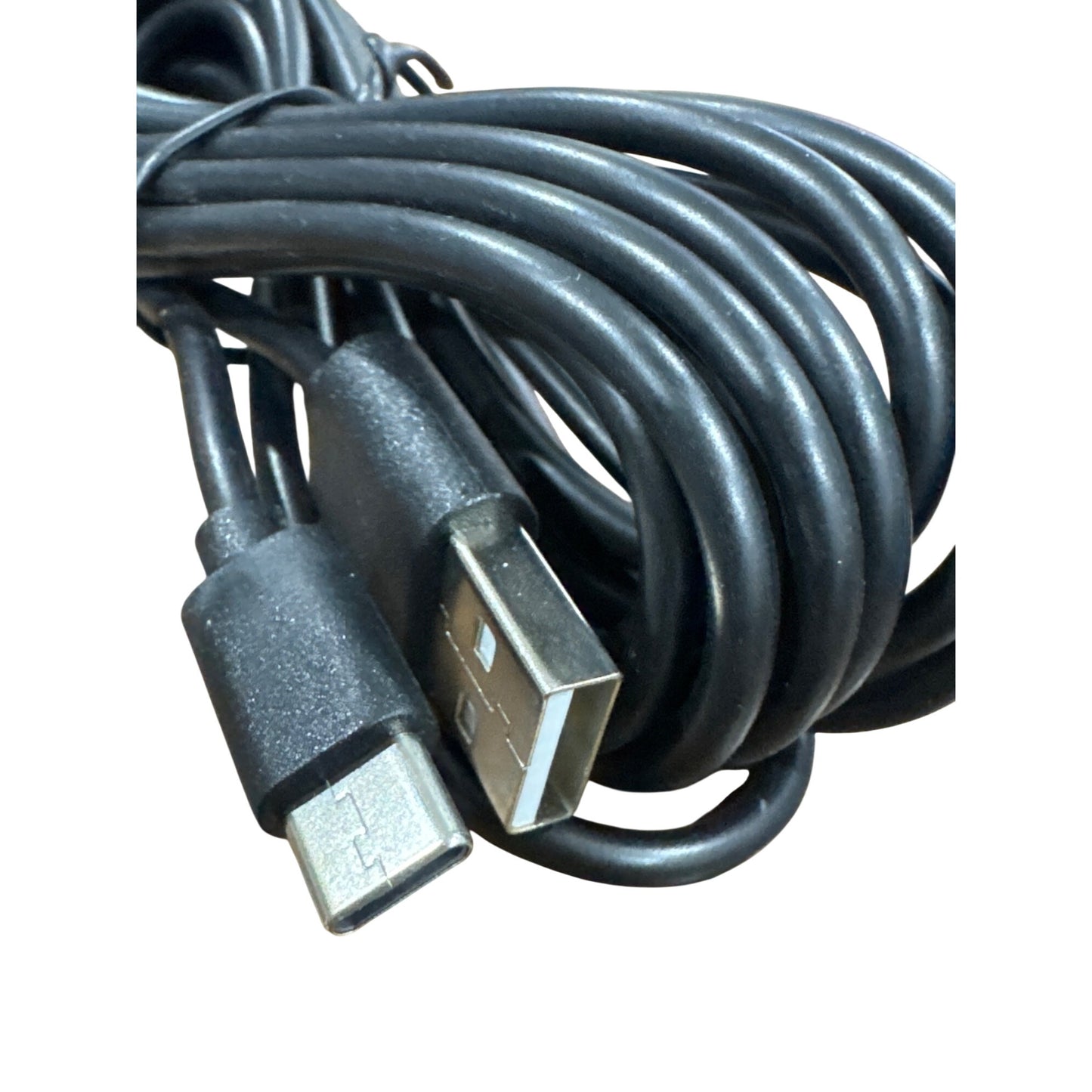 USB-C Charger Adapter With 10FT Cable QC 3.0 Fast Charging USB-A to USB-C Ports Travel-Friendly Black Design