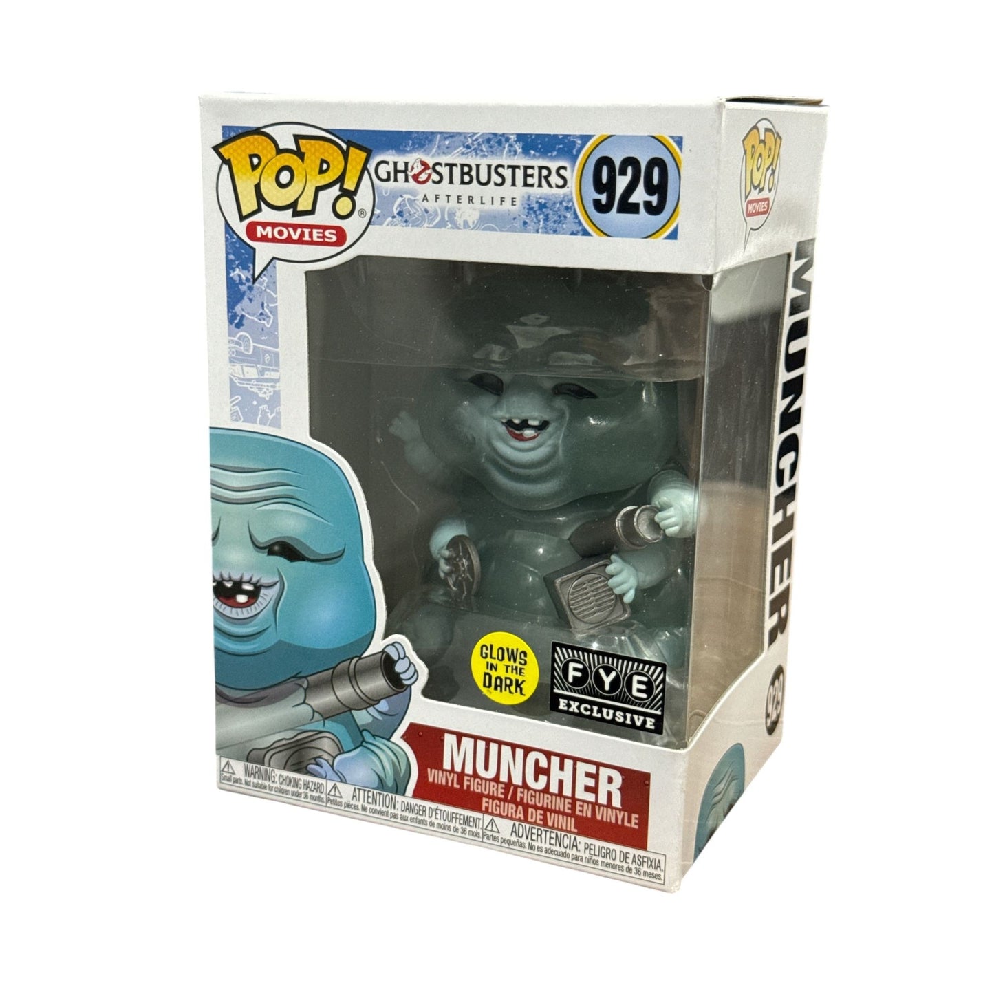 Funko Pop Movies Ghostbusters Afterlife Muncher #929 FYE Exclusive Glow-In-The-Dark Vinyl Figure
