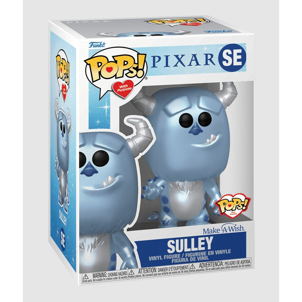 Funko Pop Pixar SE Sulley Vinyl Figure Make-A-Wish Special Edition