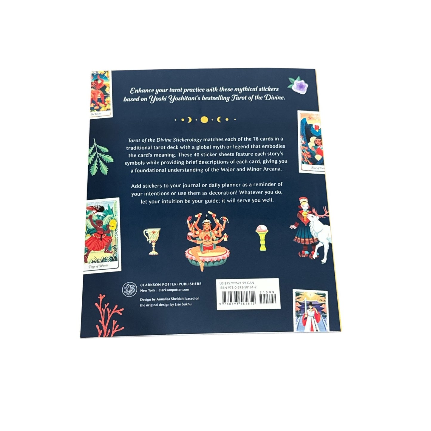 Tarot Of The Divine Stickerology Book Featuring Folklore & Fairy Tale Tarot Stickers By Yoshi Yoshitani