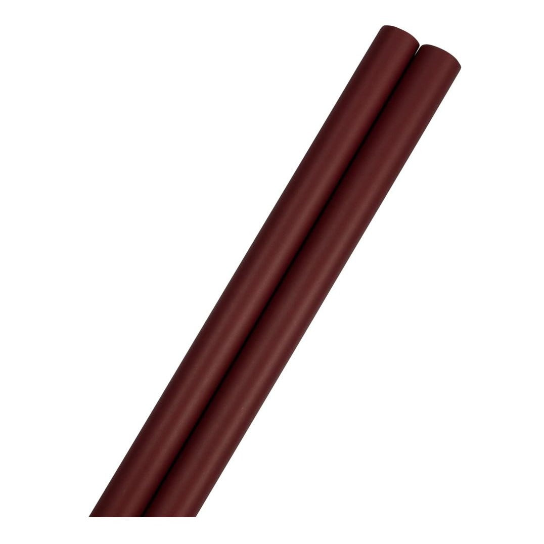 JAM Matte Burgundy Wrapping Paper 2 Roll Set 50 Sq Ft Total 25 Sq Ft Per Roll 2.5 x 10 Each