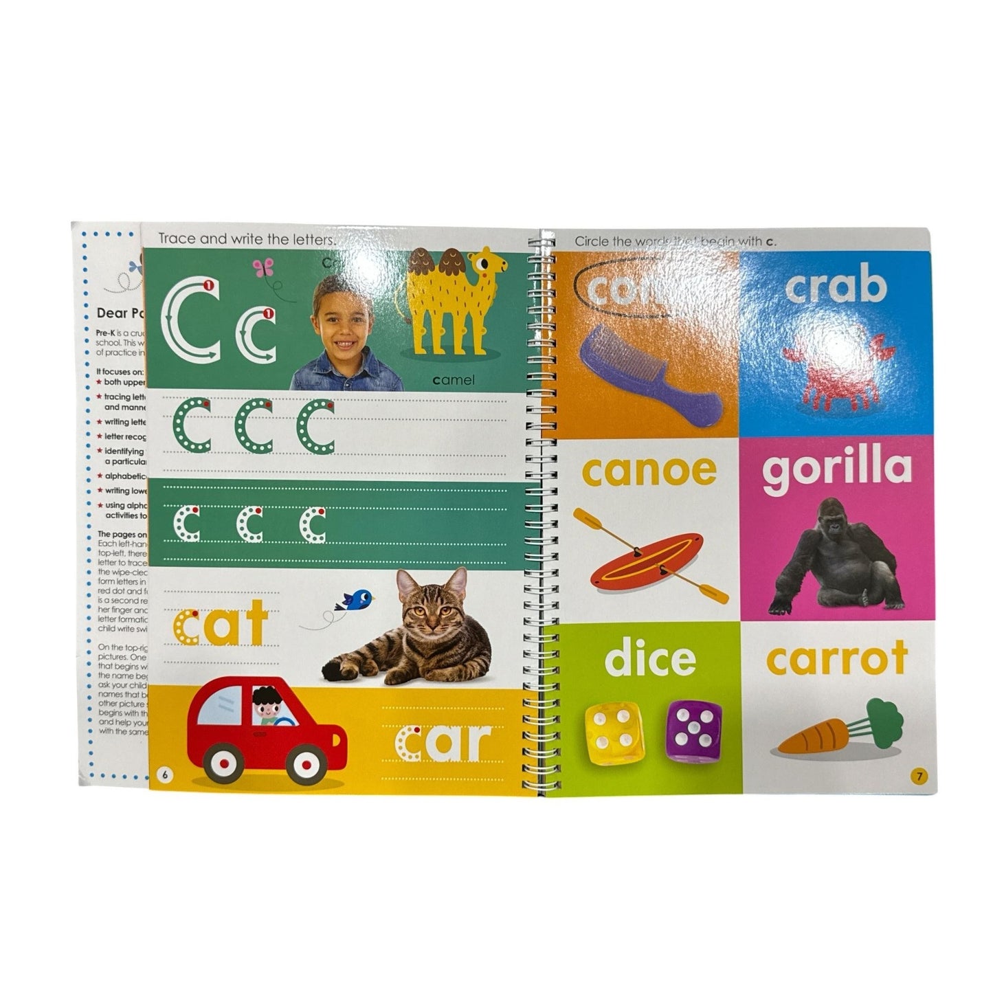 Set of 5 Scholastic Early Learning Workbooks Set Includes Alphabet & Grade Pre-k & 1 Learning Pad Wipe-Clean Skills Practice