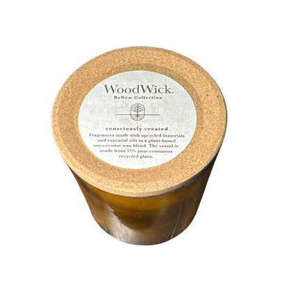 WoodWick ReNew Collection Black Currant & Rose Candle With Cork Lid  Consciously Created Soy-Coconut Wax Blend 13oz