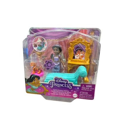 Disney Princess Castle Dreams Jasmine Playset - Includes Jasmine Doll Furniture & Accessories Ages 3+ By Mattel