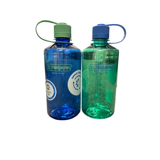 Nalgene 32 fl oz 2-PACK  Plastic Narrow Mouth Water Bottle (Cornflower/Pastel Green)