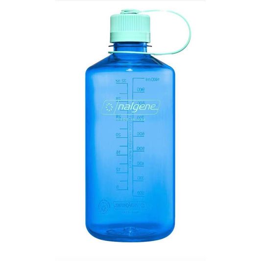 Nalgene 32 fl oz 2-PACK  Plastic Narrow Mouth Water Bottle (Cornflower/Pastel Green)
