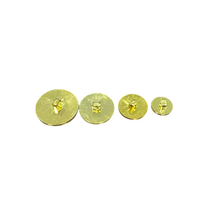 120pcs. Gold Metallic Round Sequins With Hole For Crafts And Sewing - Assorted Sizes