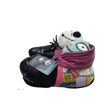 Disney The Nightmare Before Christmas Jack & Sally Plush Slippers 7/8M